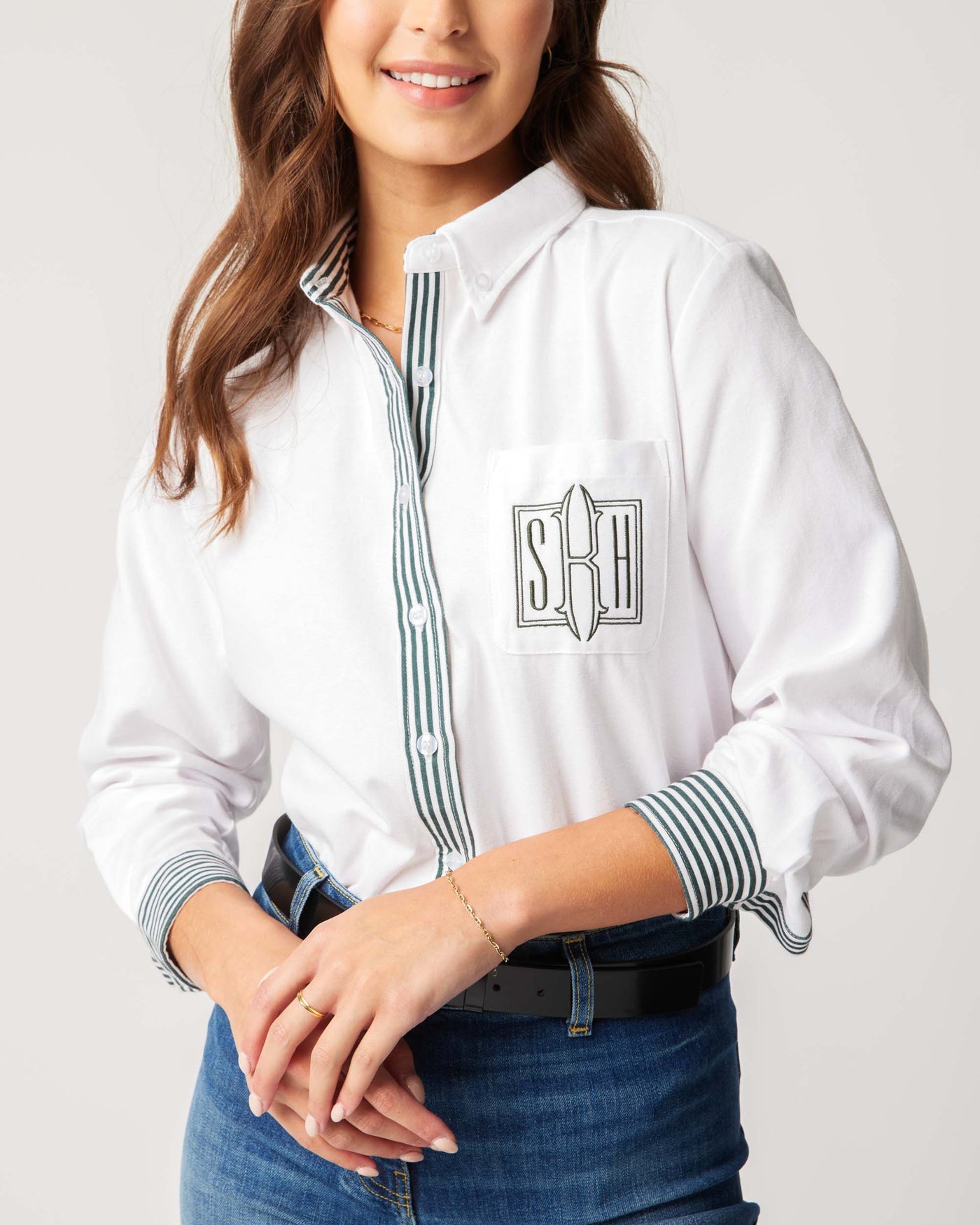 The Chelsea Button Down Top Katie Kime