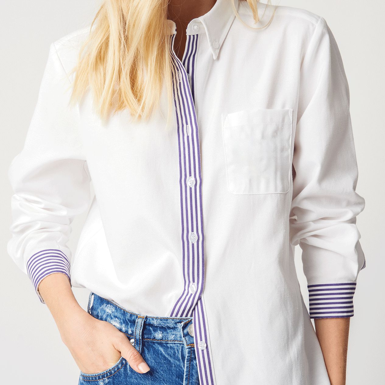 The Chelsea Button Down Top Katie Kime