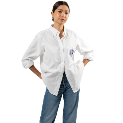 The Classic Charlotte Button Down Top Katie Kime