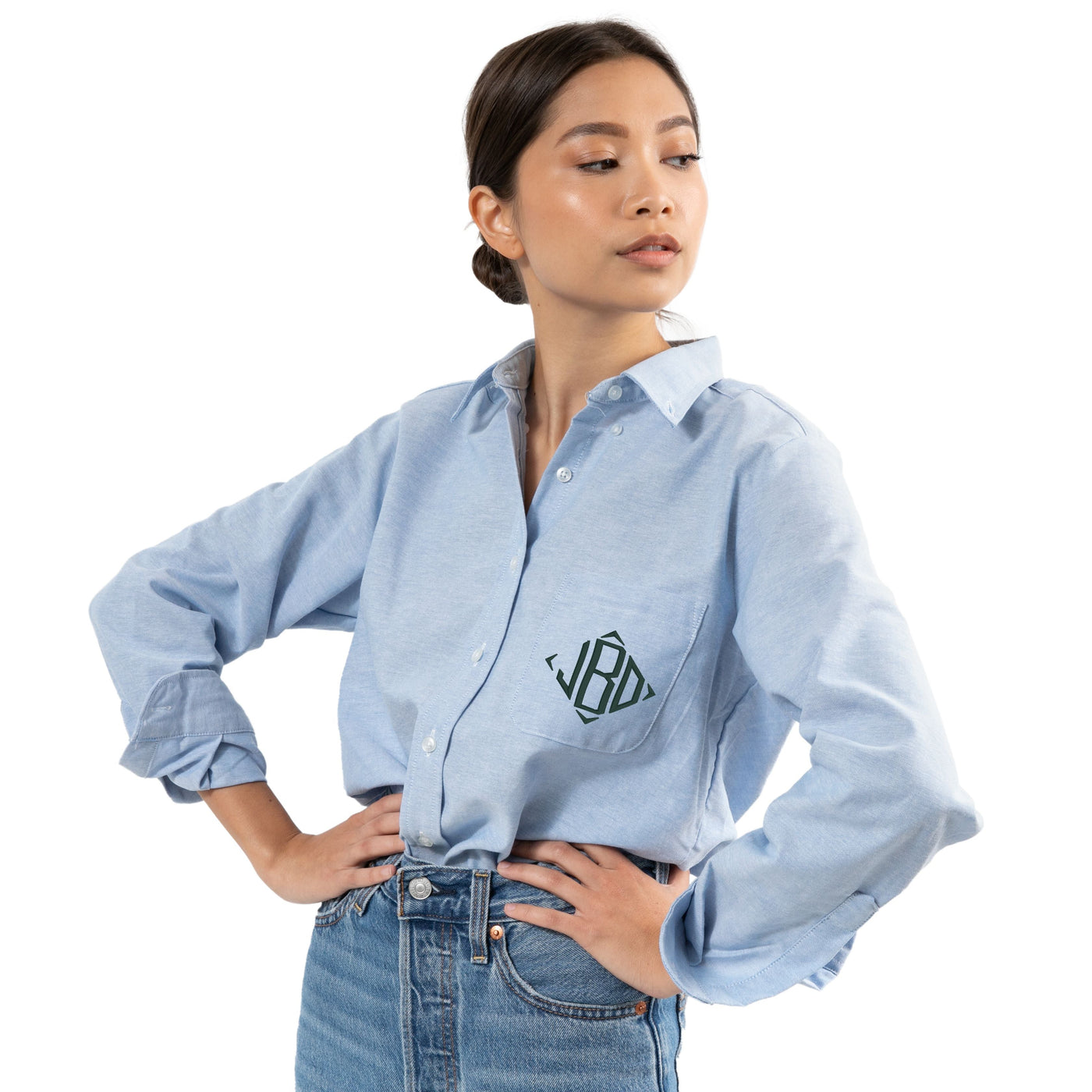 The Classic Charlotte Button Down Top Katie Kime