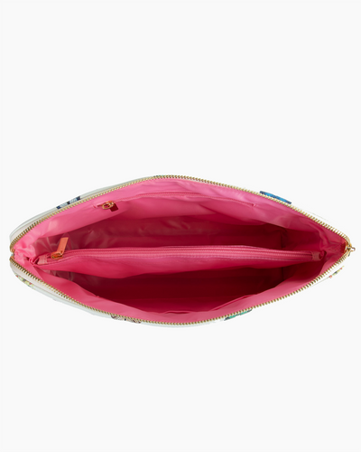The Oversized Accessory Bag in Story Toiletry Bags Pink / Large Katie Kime