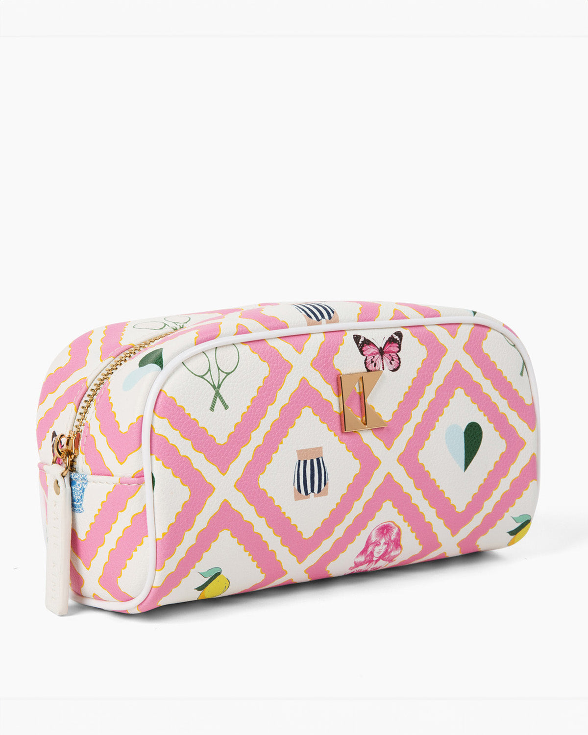 The Petite Accessory Bag in Story Toiletry Bags Pink / Small Katie Kime