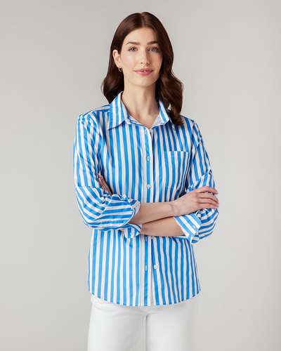 The Retro Stripe Charlotte Top Katie Kime