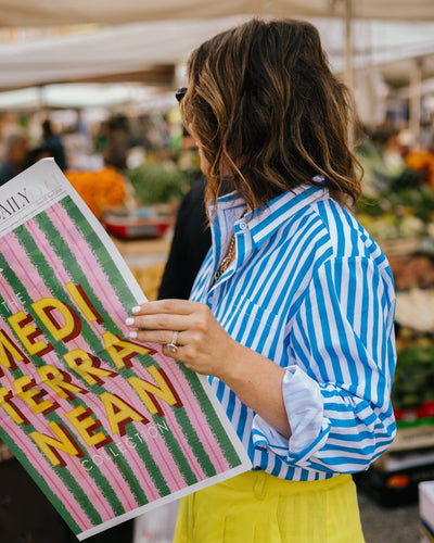 The Retro Stripe Charlotte Top Katie Kime