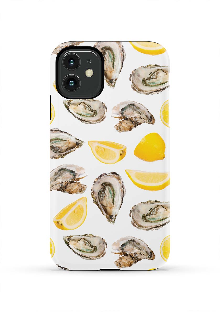 The World is Your Oyster iPhone Case Phone Case Yellow / iPhone 11 / Tough Katie Kime