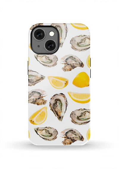 The World is Your Oyster iPhone Case Phone Case Yellow / iPhone 13 / Tough Katie Kime