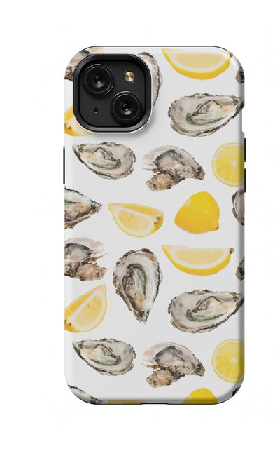 The World is Your Oyster iPhone Case Phone Case Yellow / iPhone 15 Plus / MagSafe Tough Katie Kime