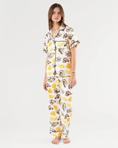 The World Is Your Oyster Pajama Pants Set Pajama Set Yellow / XS Katie Kime
