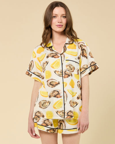 The World Is Your Oyster Pajama Shorts Set Pajama Set Katie Kime