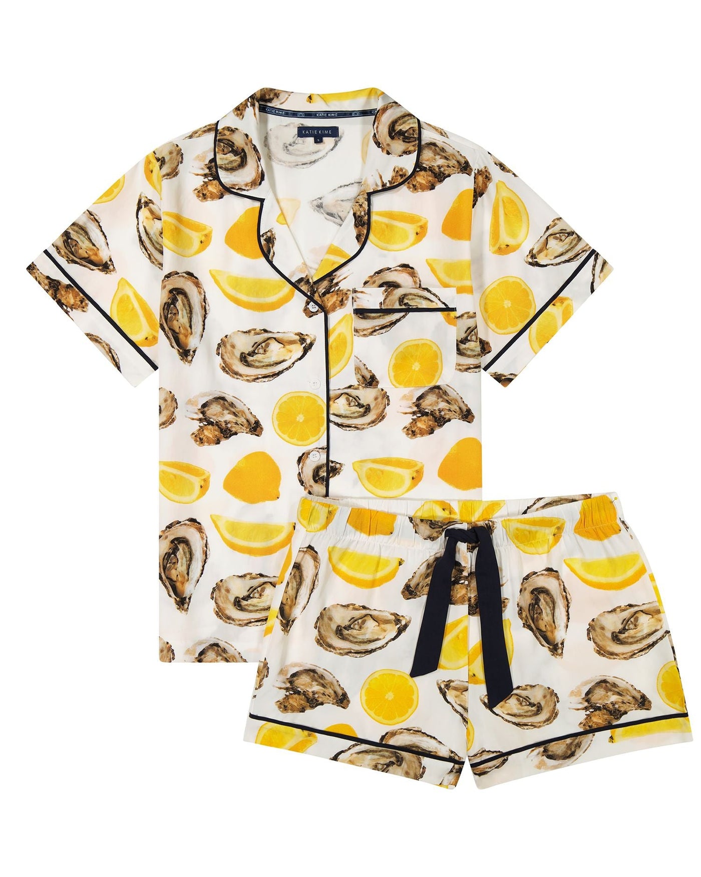 The World Is Your Oyster Pajama Shorts Set Pajama Set Katie Kime