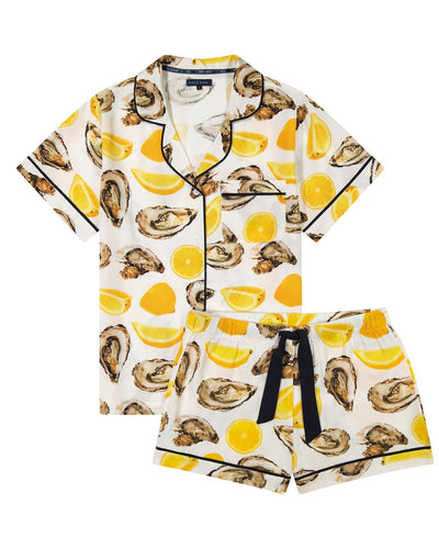 The World Is Your Oyster Pajama Shorts Set Pajama Set Katie Kime