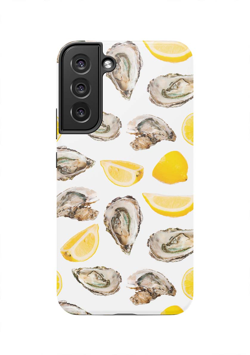 The World is Your Oyster Samsung Phone Case Phone Case Yellow / Galaxy S22 Plus / Tough Katie Kime