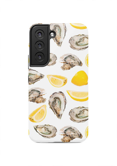 The World is Your Oyster Samsung Phone Case Phone Case Yellow / Galaxy S22 / Tough Katie Kime