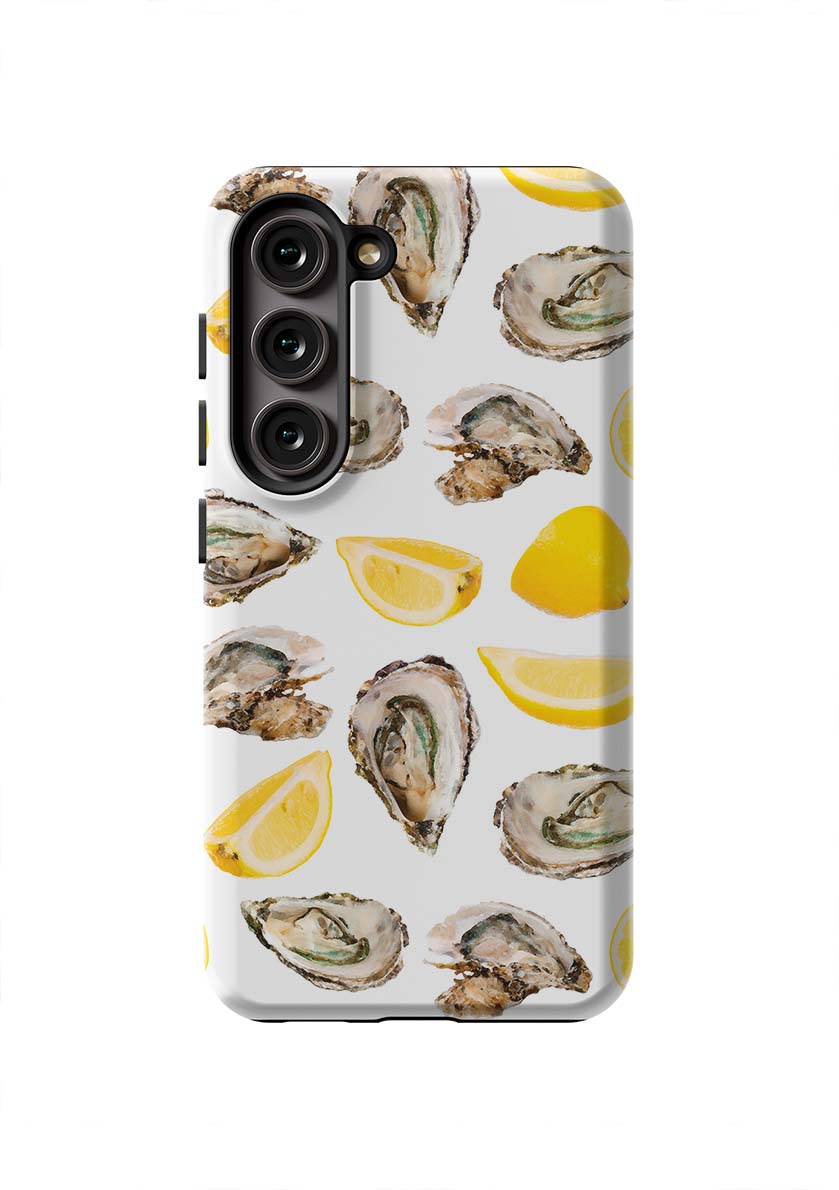 The World is Your Oyster Samsung Phone Case Phone Case Yellow / Galaxy S23 / Tough Katie Kime