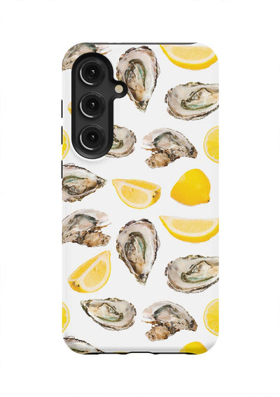 The World is Your Oyster Samsung Phone Case Phone Case Yellow / Galaxy S24 Plus / Tough Katie Kime