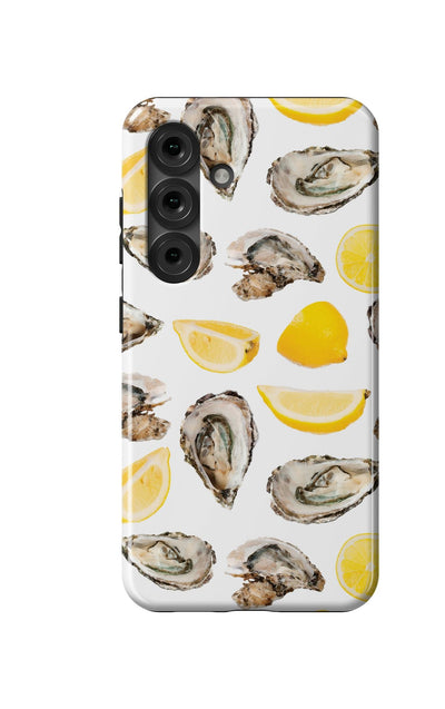 The World is Your Oyster Samsung Phone Case Phone Case Yellow / Galaxy S25 / Tough Katie Kime