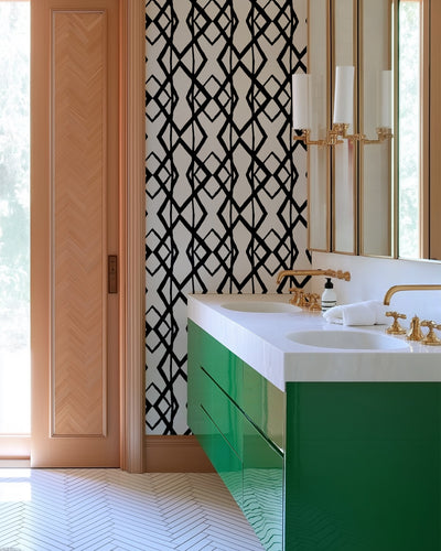 Through the Looking Glass Traditional Wallpaper Wallpaper Katie Kime
