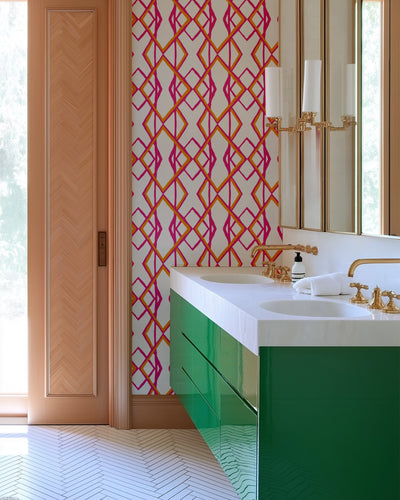 Through the Looking Glass Traditional Wallpaper Wallpaper Katie Kime