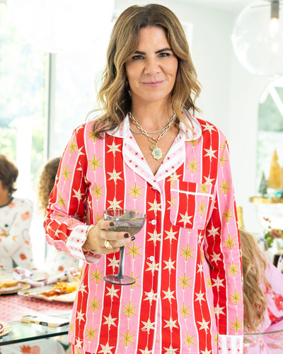 Tree Topper Long Sleeve Pajama Pants Set Pajama Set Katie Kime