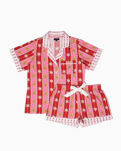 Tree Topper Pajama Shorts Set Pajama Set Katie Kime