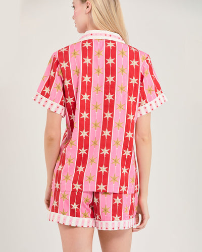 Tree Topper Pajama Shorts Set Pajama Set Katie Kime