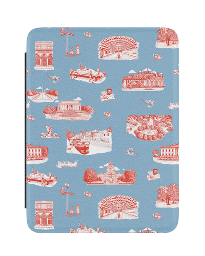 Washington DC Toile Kindle Paperwhite Case E-Book Reader Cases Blue Red / 7 Katie Kime