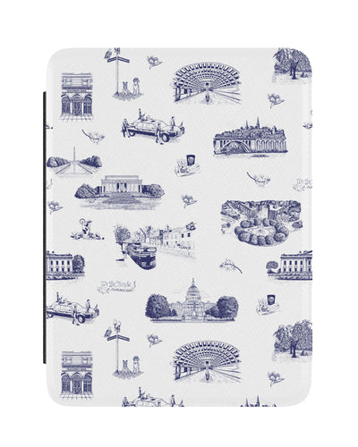 Washington DC Toile Kindle Paperwhite Case E-Book Reader Cases Navy / 7 Katie Kime
