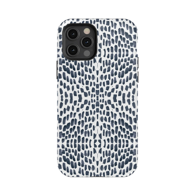 Watermarks iPhone Case Phone Case Navy / iPhone 12 Pro / MagSafe Tough Katie Kime