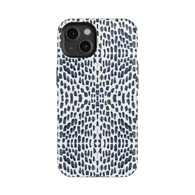 Watermarks iPhone Case Phone Case Navy / iPhone 13 / MagSafe Tough Katie Kime