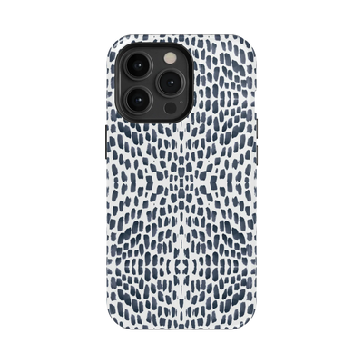 Watermarks iPhone Case Phone Case Navy / iPhone 13 Pro / MagSafe Tough Katie Kime
