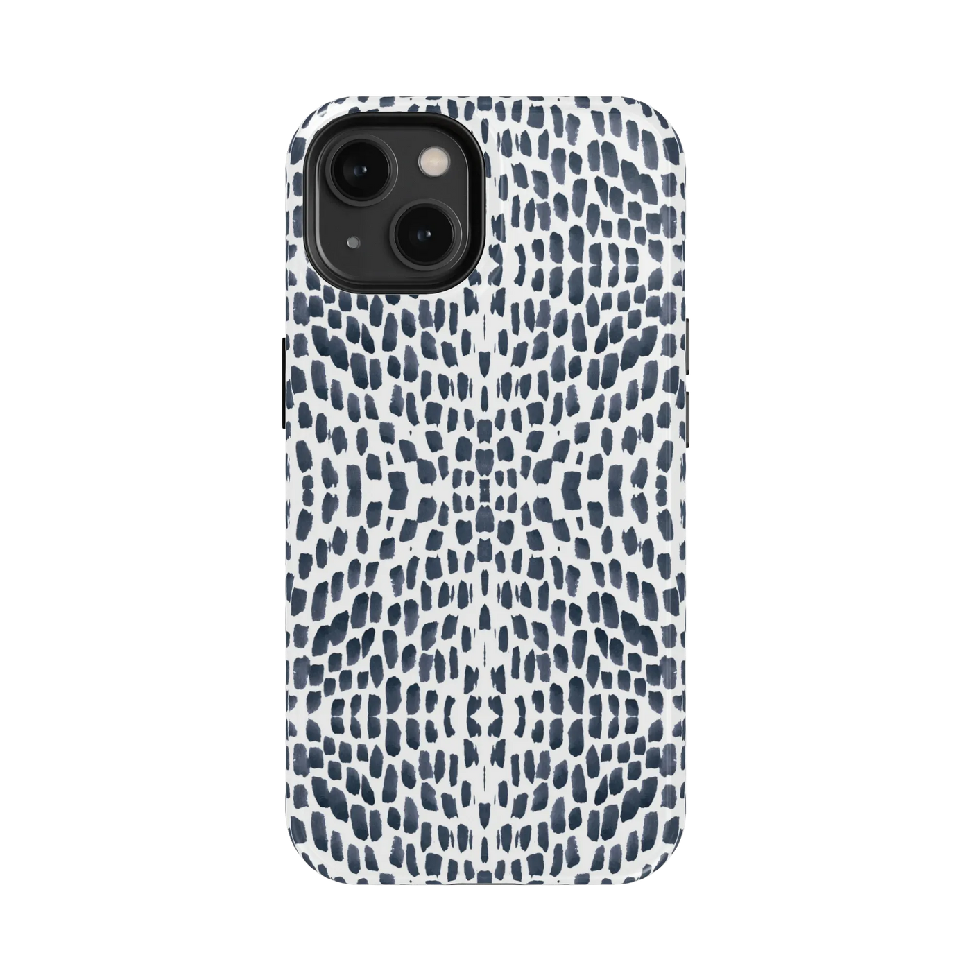 Watermarks iPhone Case Phone Case Navy / iPhone 14 / MagSafe Tough Katie Kime