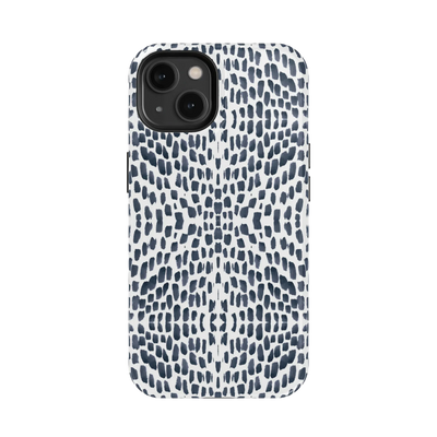 Watermarks iPhone Case Phone Case Navy / iPhone 14 / MagSafe Tough Katie Kime