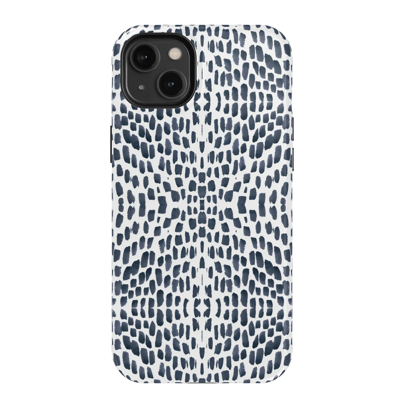 Watermarks iPhone Case Phone Case Navy / iPhone 14 Plus / MagSafe Tough Katie Kime