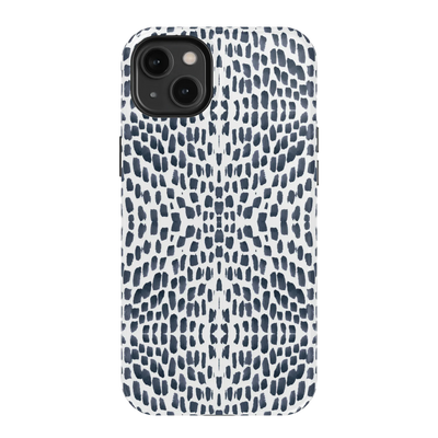 Watermarks iPhone Case Phone Case Navy / iPhone 14 Plus / MagSafe Tough Katie Kime