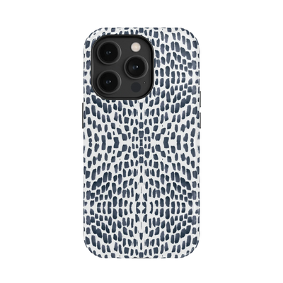 Watermarks iPhone Case Phone Case Navy / iPhone 14 Pro / MagSafe Tough Katie Kime