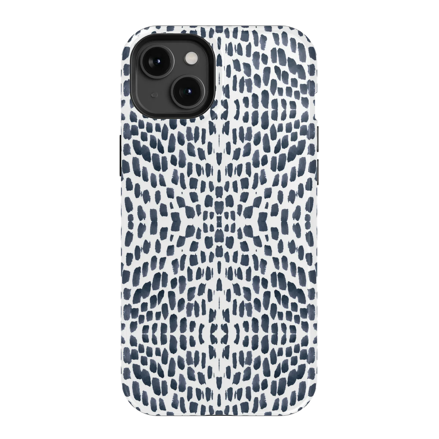 Watermarks iPhone Case Phone Case Navy / iPhone 15 Plus / MagSafe Tough Katie Kime