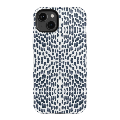 Watermarks iPhone Case Phone Case Navy / iPhone 15 Plus / MagSafe Tough Katie Kime