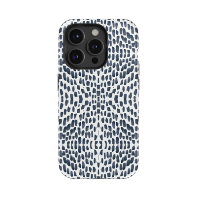 Watermarks iPhone Case Phone Case Navy / iPhone 15 Pro / MagSafe Tough Katie Kime