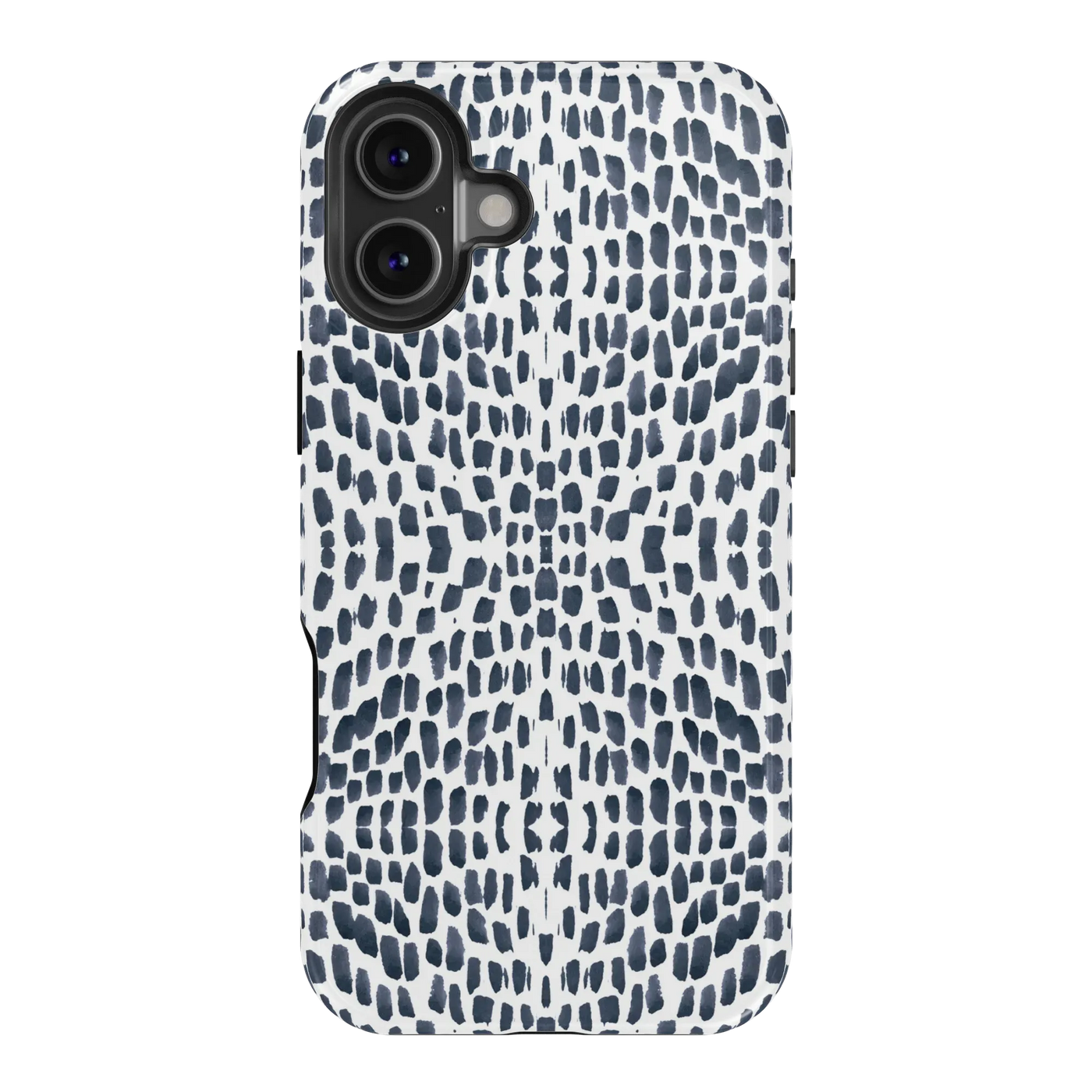 Watermarks iPhone Case Phone Case Navy / iPhone 16 Plus / MagSafe Tough Katie Kime