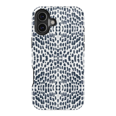 Watermarks iPhone Case Phone Case Navy / iPhone 16 Plus / MagSafe Tough Katie Kime