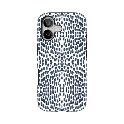 Watermarks iPhone Case Phone Case Navy / iPhone 17 / MagSafe Tough Katie Kime