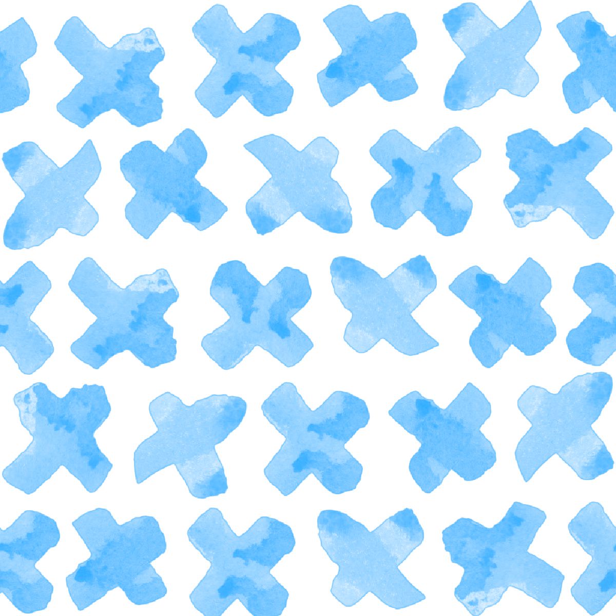 X's Peel & Stick Wallpaper Peel & Stick Wallpaper Blue / 24" x 144" Katie Kime