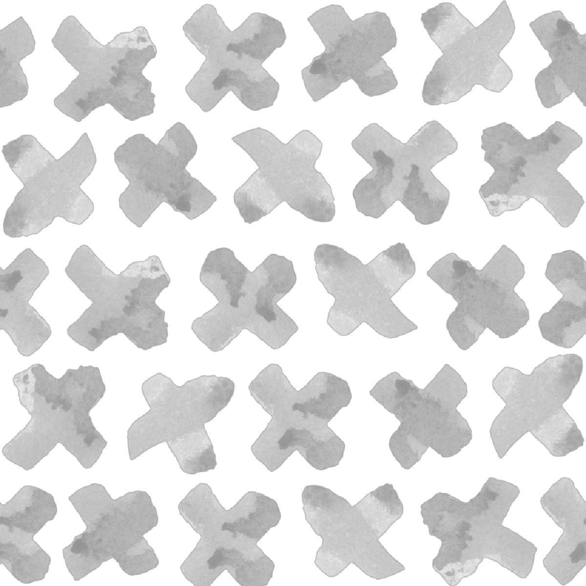 X's Peel & Stick Wallpaper Peel & Stick Wallpaper Grey / 24" x 144" Katie Kime