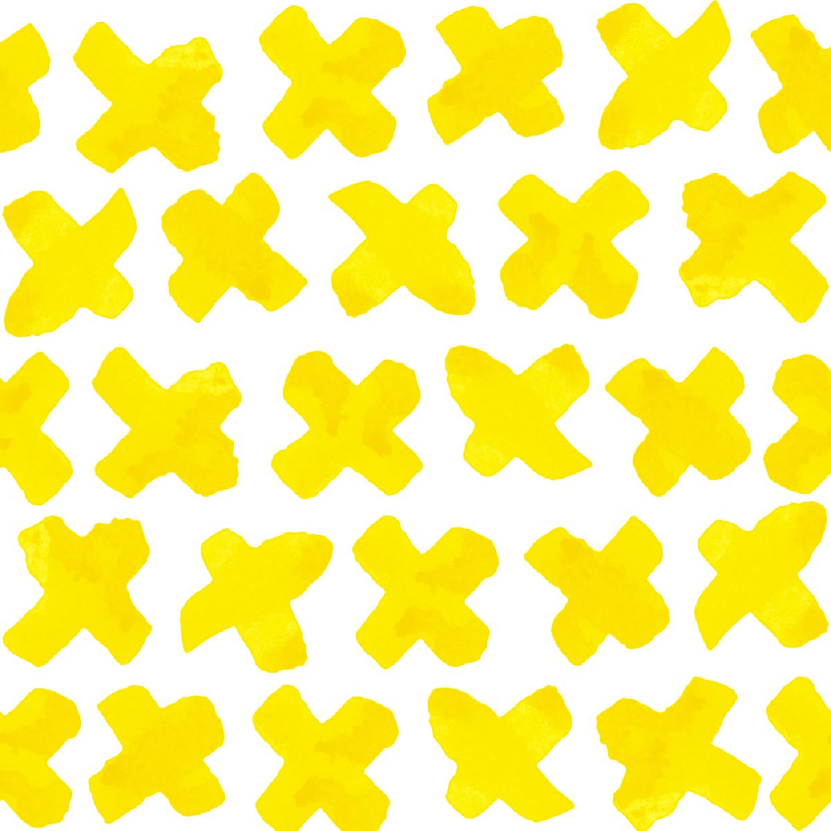 X's Peel & Stick Wallpaper Peel & Stick Wallpaper Yellow / 24" x 144" Katie Kime