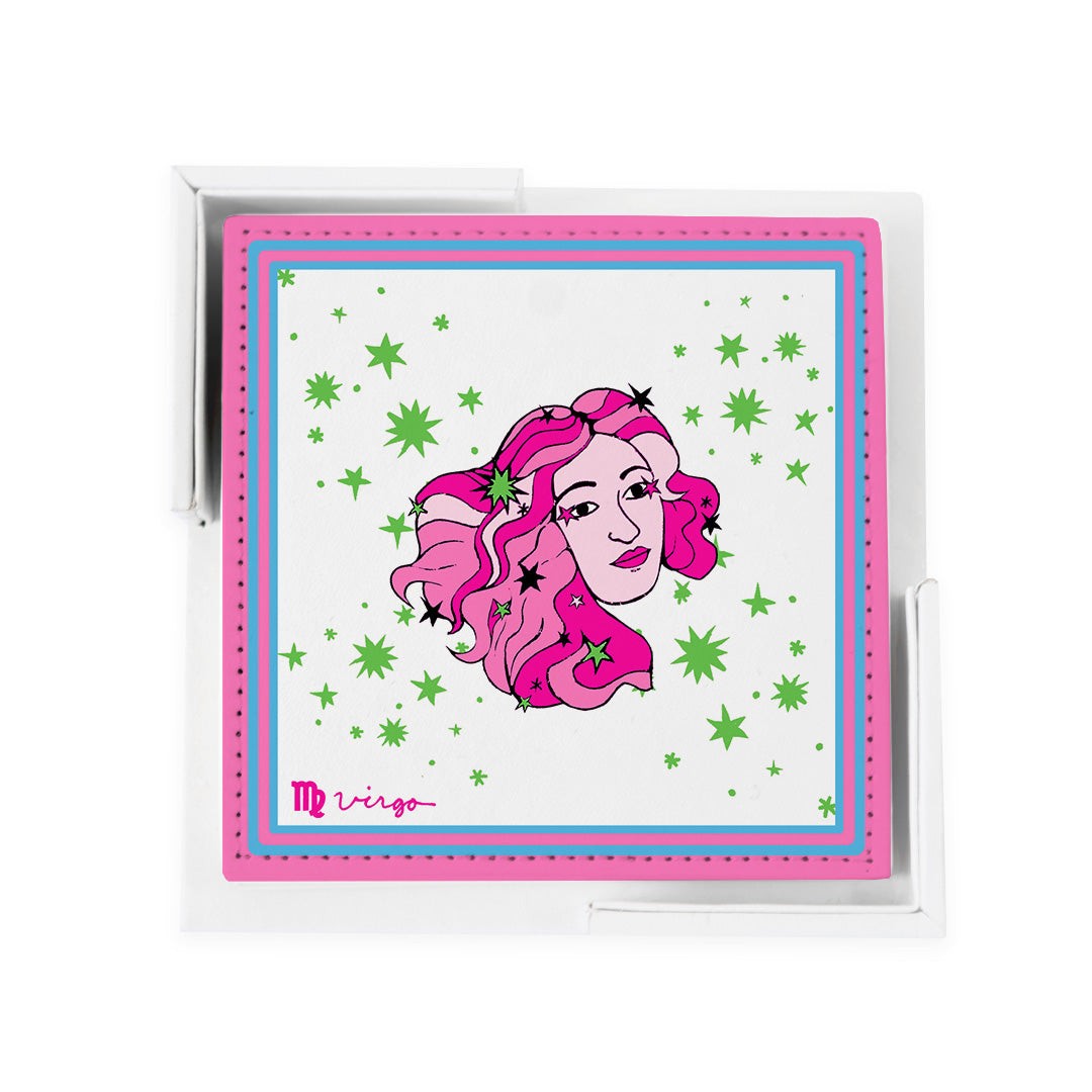 Zodiac Sign Coaster Set Coaster Set Virgo Katie Kime