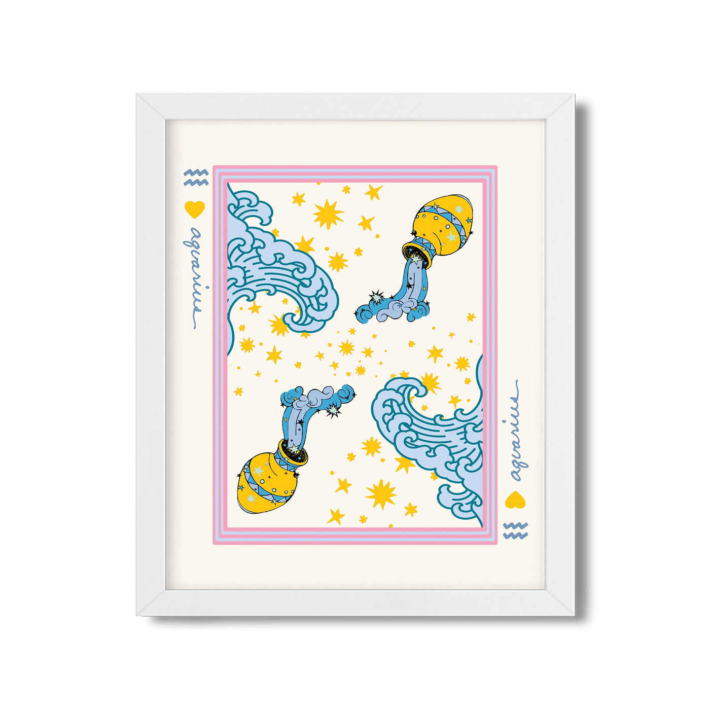 Zodiac Sign in Aquarius Gallery Print Gallery Print Mutli / 8x10 / White Frame Katie Kime