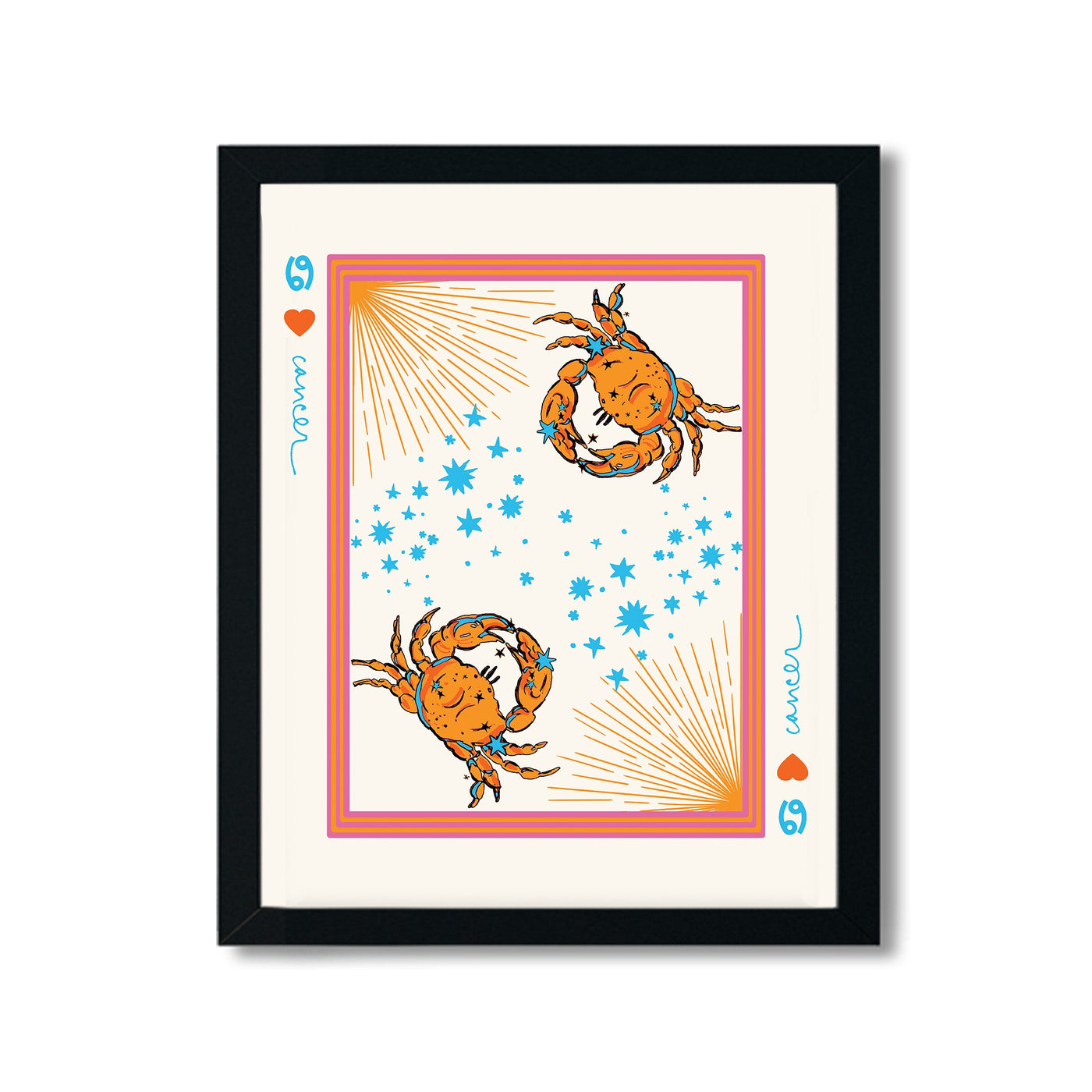 Zodiac Sign in Cancer Gallery Print Gallery Print Mutli / 8x10 / Black Frame Katie Kime