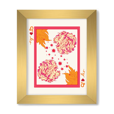 Zodiac Sign in Leo Gallery Print Gallery Print Mutli / 8x10 / Gold Frame Katie Kime