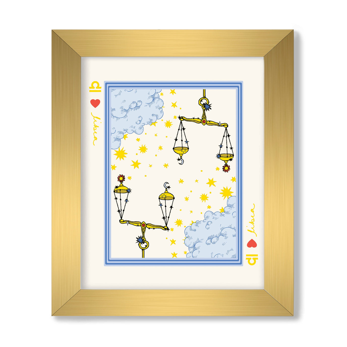 Zodiac Sign in Libra Gallery Print Gallery Print Mutli / 8x10 / Gold Frame Katie Kime