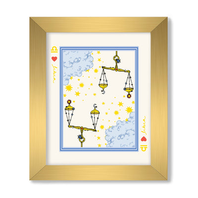 Zodiac Sign in Libra Gallery Print Gallery Print Mutli / 8x10 / Gold Frame Katie Kime